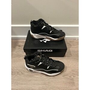 Shaq H.O.F. Kids Basketball Shoes Black White Gum AQ95027BBBZ Size 6Y New
